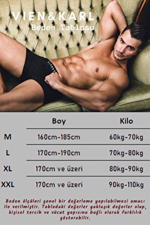 Erkek Lacivert 10'lu Paket Düz Likralı Boxer Şort