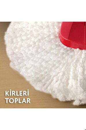 Vileda Turbo Üçgen Başlık Mikrofiber Yedek Paspas 6 Paket