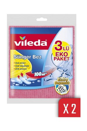 Vileda 3'Lü Sünger Bez 2'Li Paket