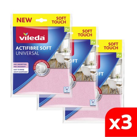 Vileda 3 Paket 2 li Actifiber Mikrofiber Temizlik Bezi