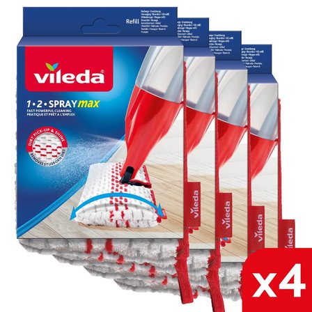 Vileda 4 Paket Sprey Max Yedek Mop
