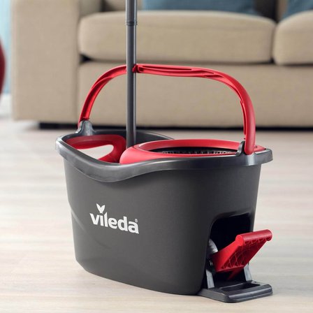 Vileda Turbo 2in1 Pedallı Temizlik Seti + Mikrofiber Klasik Yedek Paspas