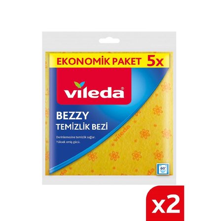 Vileda 2 Paket 5 li Bezzy Temizlik Bezi