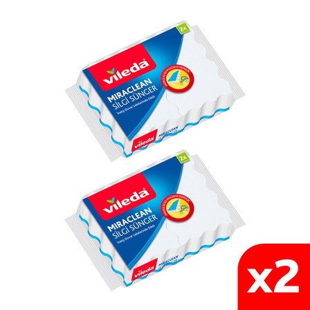 Vileda 2 Paket 2 li Miraclean Silgi Sünger