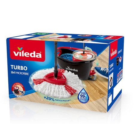 Vileda Turbo 2in1 Yeni Pedallı Temizlik Seti + Vileda Turbo Extra Paspas 2'li