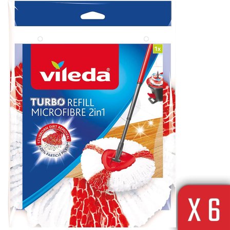 Vileda 6 Paket Turbo Extra Paspas, Üçgen Başlık, %20 Daha Fazla Kir Toplama