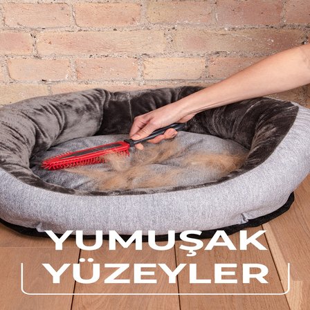 Vileda Pet Pro Elektrostatik Tüy Toplayıcı Fırça, Dar alanlar için ideal, Yıkanabilir, Uzun ömürlü