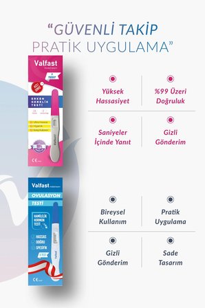 Hamilelik Planlama Seti - 5 Adet Ovulasyon (Yumurtlama) + 2 Adet Erken Gebelik Testi