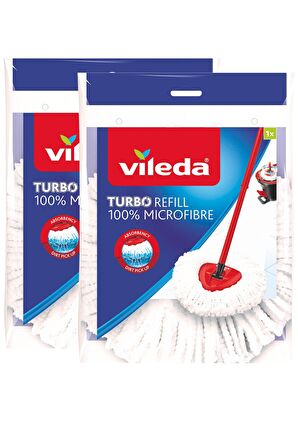 Vileda Turbo Classic Üçgen Mikrofiber Yedek Paspas 2'li Avantaj Set