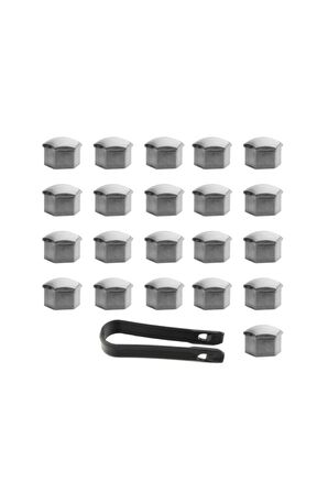 Seat Ibiza Uyumlu Bijon Kapağı Takım Gri 1993-1998 Model Arası Araçlara 321601173a