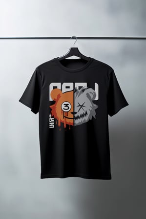 Unisex Oversize 24/1 Penye DTF Baskılı Tişört - DTF114