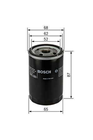(0986627608) Yağ Filtresi Nıssan Mıcra Iıı (k12) 1.2 12v 80hp 03=> (f026408736)