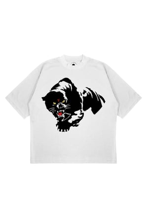 Unisex Oversize Vlone Black Panther Baskılı Boxy Fit Kalın Kumaşlı (240gsm) T-shirt