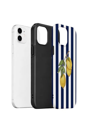 iPhone 12 Valestra Çift Katmanlı Kılıf Mavris