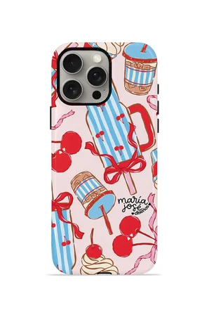 iPhone 15 Pro Valestra Çift Katmanlı Kılıf Mavsera