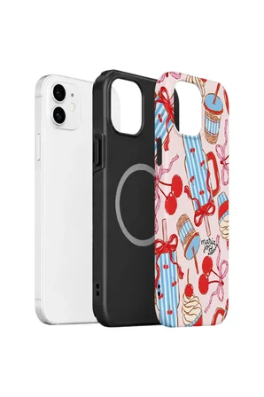 iPhone 11 Valestra Çift Katmanlı MagSafe Kılıf Mavsera