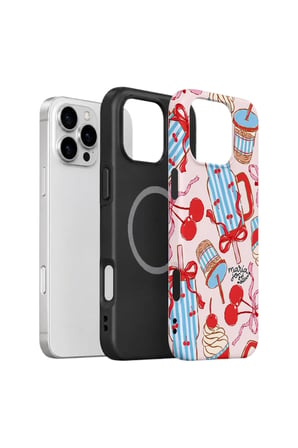 iPhone 16 Pro Max Valestra Çift Katmanlı MagSafe Kılıf Mavsera