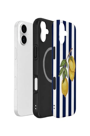 iPhone 16 Plus Valestra Çift Katmanlı MagSafe Kılıf Mavris