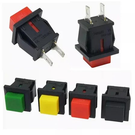 IC-180K Plastik Buton Yaylı 2P PBS15B Sarı