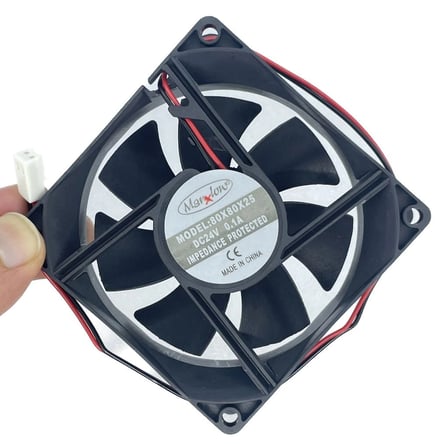 IC-216 Kare Fan 80x80x25mm 12V DC 2 Kablo