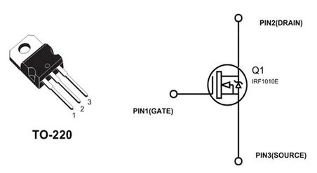 IRF540 - 100V 28A Mosfet - TO220