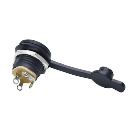 Adaptör Fişi Şase Yuvarlak 2.1mm - Su Geçirmez Kapaklı