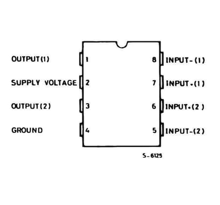 TDA2822M DIP-8 Amplifikatör Entegresi