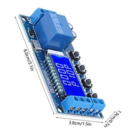 XY-LJ02 Zaman Geciktirme Röle Modülü 6-30V Dijital Ekran