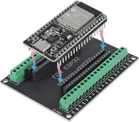 ESP32 38 Pin Klemens Shield