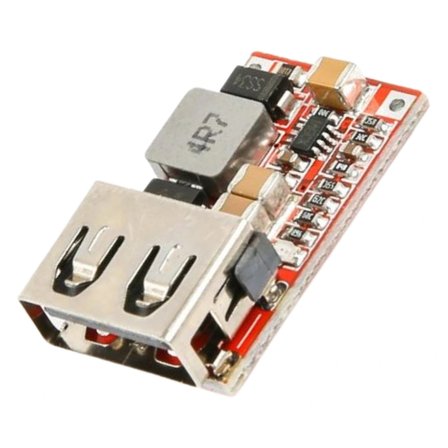 6-24V Giriş - 5V 3A Çıkış DC-DC USB Gerilim Azaltıcı Modül %97.5 Verimlilik