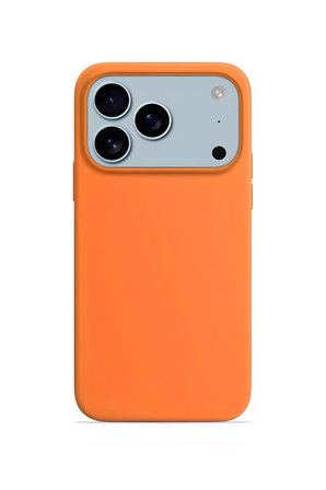 iPhone 17 Pro Max Soft Touch Lansman Silikon Kılıf Enerji Turuncusu