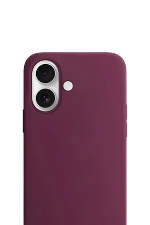 iPhone 17 Soft Touch Lansman Silikon Kılıf Bordo