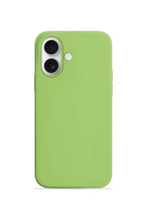 iPhone 17 Soft Touch Lansman Silikon Kılıf Fıstık Yeşili
