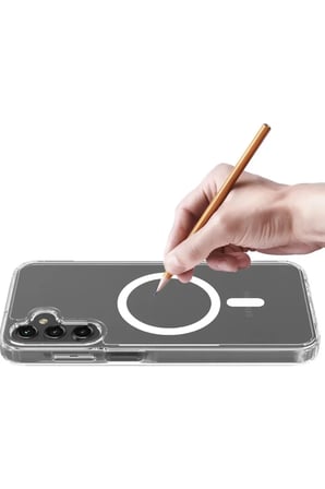 Galaxy A15 Premium Şeffaf Mika Sararmaz Sert Magsafe Kılıf