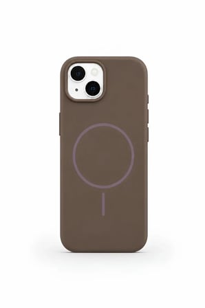 iPhone 15 Aura Akıllı MagSafe Animasyonlu Silikon Kılıf Kahverengi
