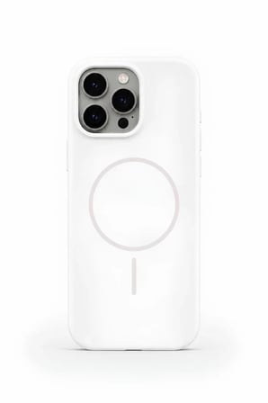 iPhone 16 Pro Aura Akıllı MagSafe Animasyonlu Silikon Kılıf Beyaz