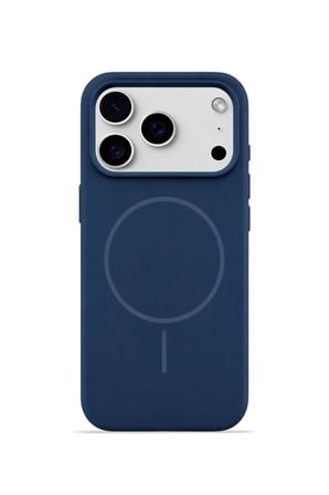 iPhone 17 Pro 6.3" Aura Akıllı MagSafe Animasyonlu Silikon Kılıf Lacivert