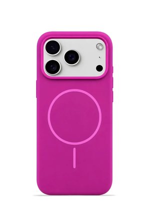 iPhone 17 Pro 6.3" Aura Akıllı MagSafe Animasyonlu Silikon Kılıf Fuşya