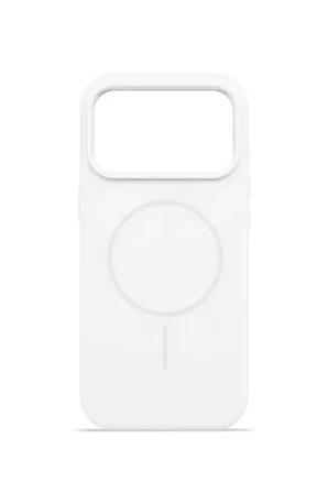 iPhone 17 Pro Max Aura Akıllı MagSafe Animasyonlu Silikon Kılıf Beyaz
