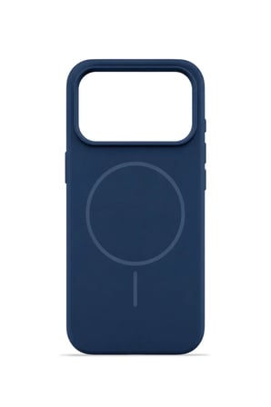 iPhone 17 Pro Max Aura Akıllı MagSafe Animasyonlu Silikon Kılıf Lacivert
