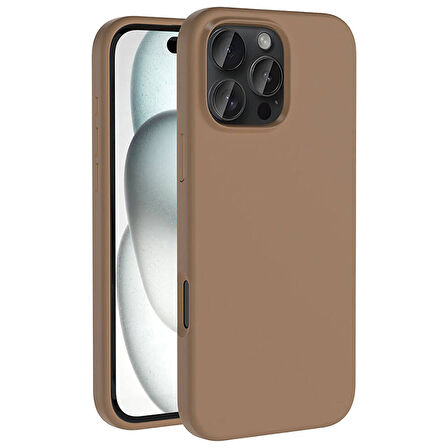 Forzacase iPhone 16 Pro ile uyumlu Velvet Serisi İçi Kadife Magsafe Şarj Özellikli Silikon Kılıf
