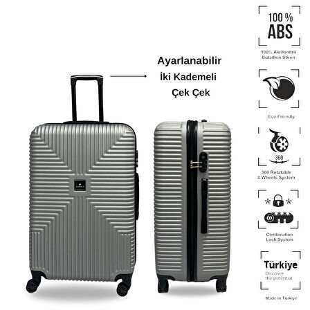 ANHELO Bowtie ABS Büyük Boy Valiz