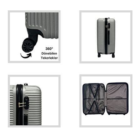 ANHELO Bowtie ABS Büyük Boy Valiz