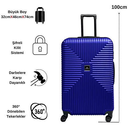 ANHELO Bowtie ABS Büyük Boy Valiz