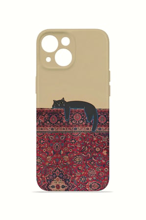 iPhone 13 Vorian İnce Kamera Korumalı Mika Kılıf Persian Cat Lounge