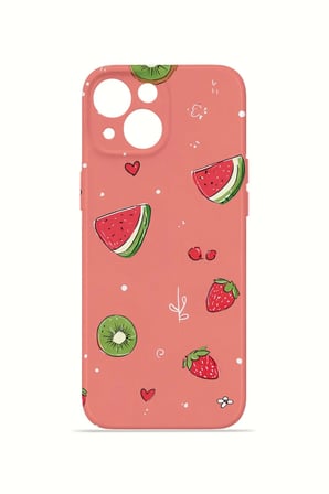 iPhone 13 Vorian İnce Kamera Korumalı Mika Kılıf Summer Fruit Crush
