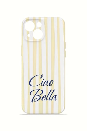 iPhone 13 Vorian İnce Kamera Korumalı Mika Kılıf Ciao Bella Lemon