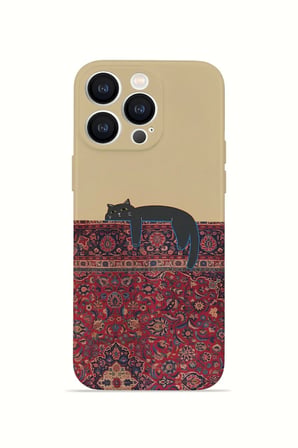 iPhone 13 Pro Vorian İnce Kamera Korumalı Mika Kılıf Persian Cat Lounge