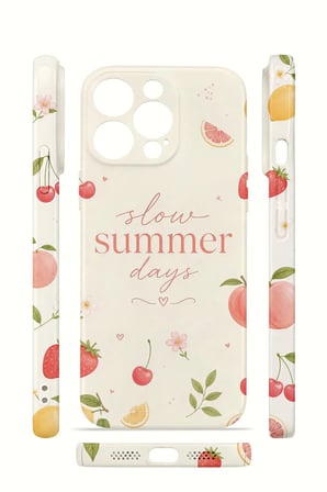 iPhone 13 Pro Vorian İnce Kamera Korumalı Mika Kılıf Slow Summer Days