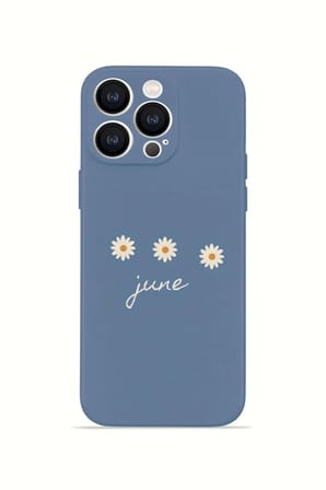 iPhone 13 Pro Max Vorian İnce Kamera Korumalı Mika Kılıf June Daisy Blue